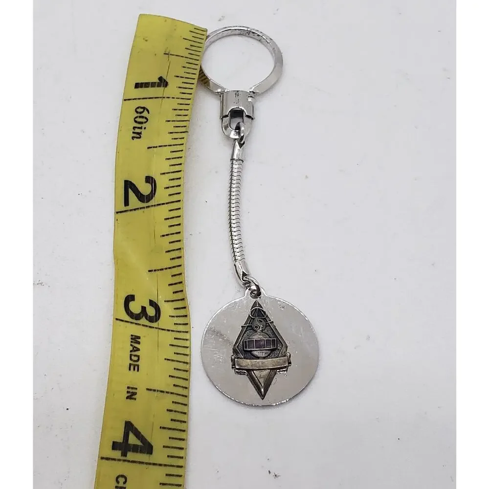 Vintage cTo Pacific Telephone Employee Keychain Sterling Silver Keychain AJC Co